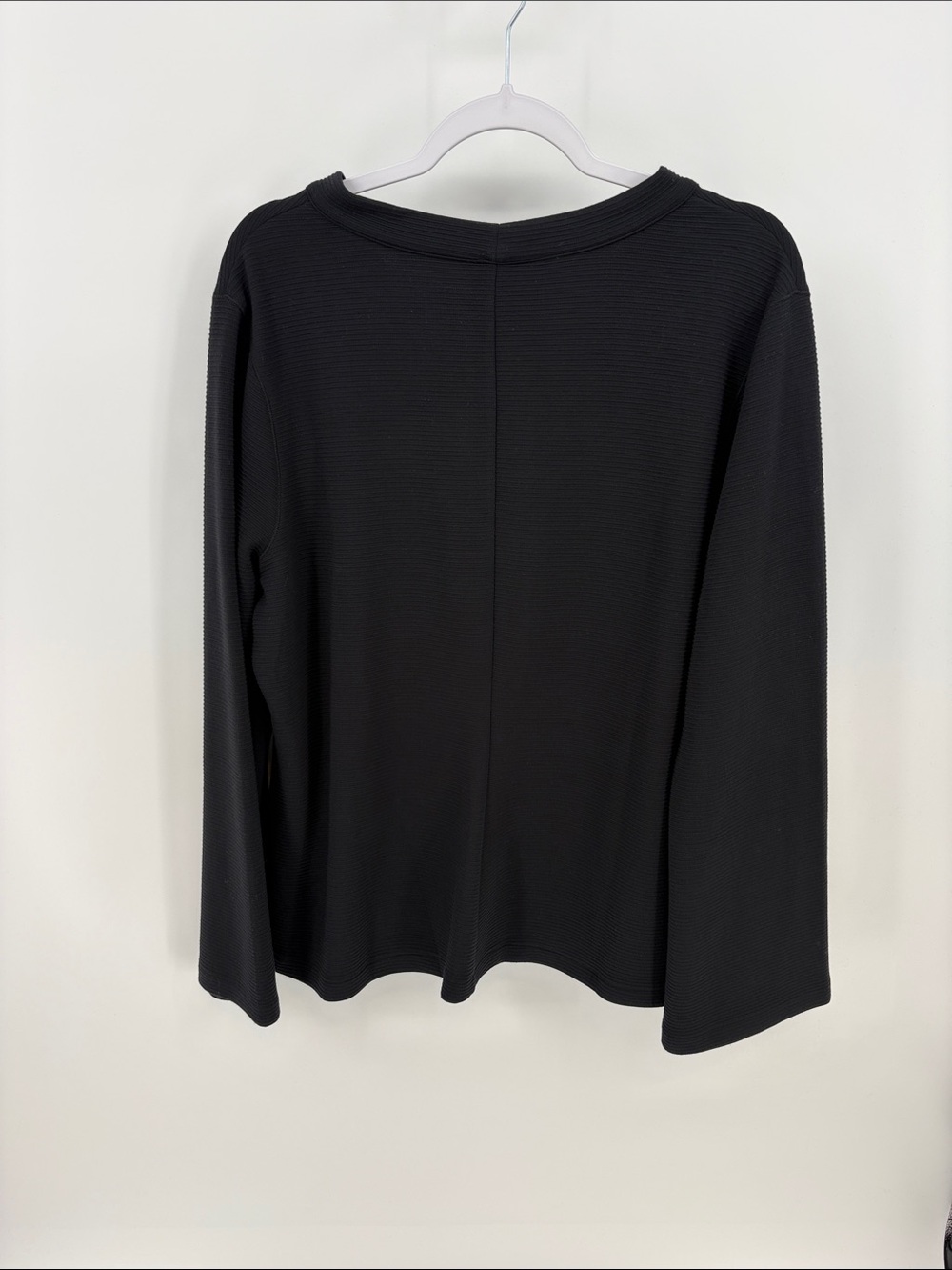 Spanx New Women’s 1X Very Black French Rib Cardigan Button Up V-Neck - Picture 2 of 7